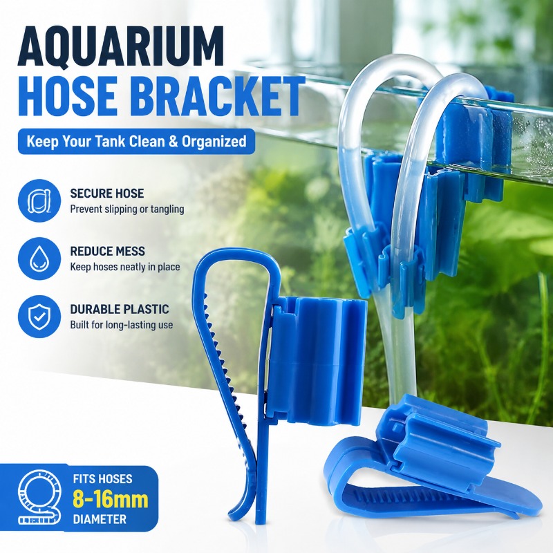 Plastic Pipe Clip - Aquarium Tank Accessories Filter Barrel Pipe