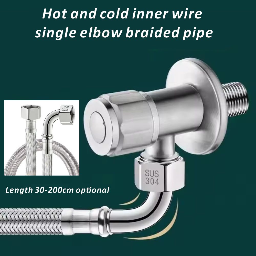 New 90° Bend Pipe Toilet Inlet – Flexible Hose Braided recenzja i cena