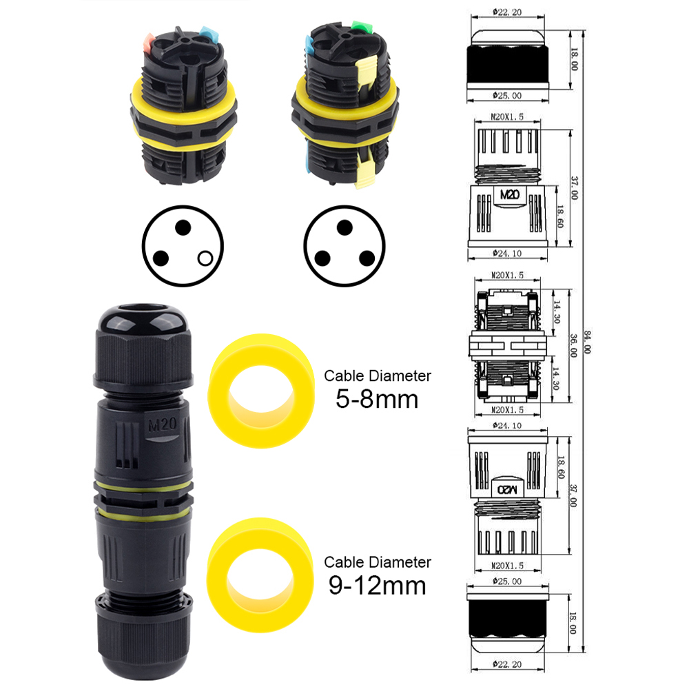 1PCS IP68 M20 Adapter Wire Con – Push Fit Connector recenzja i cena