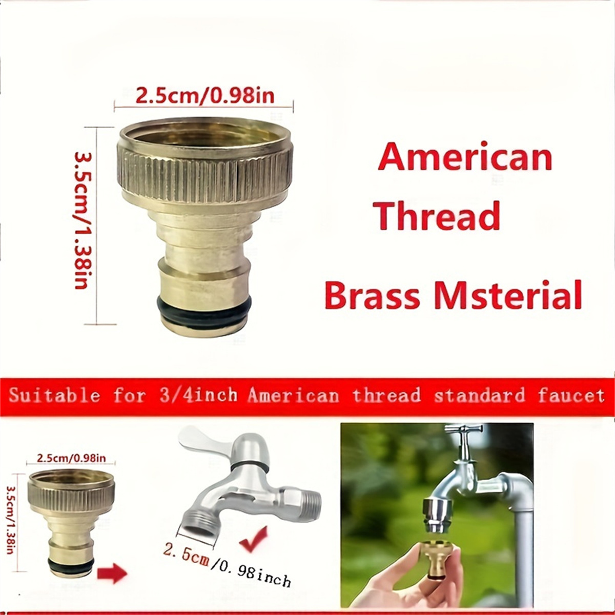 3/4 inch Threaded Garden Water – Compression Fitting Brass recenzja i cena