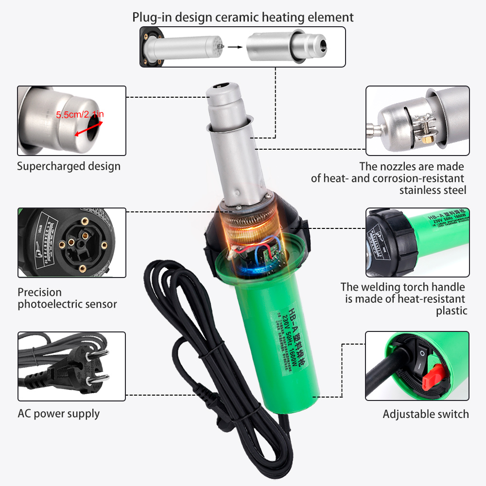 220V 1600W Plastic Welding Gun – Pipe Freeze Spray recenzja i cena