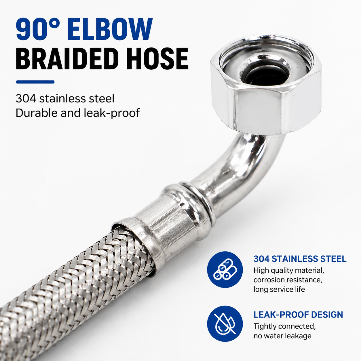 304 Stainless Steel Hose Angle – Flexible Hose Braided recenzja i cena
