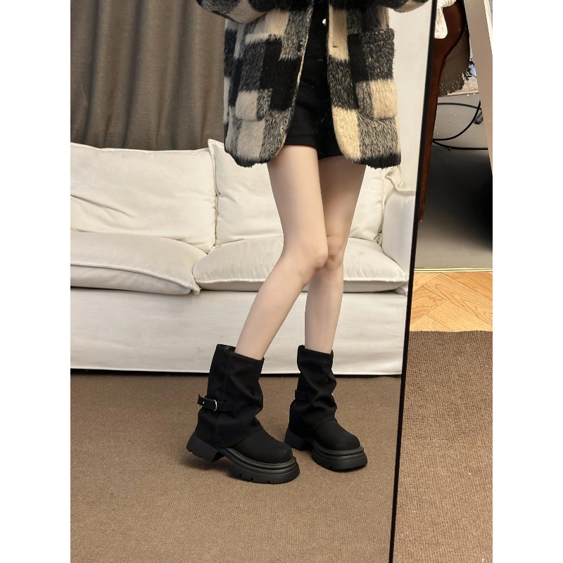 Women's Thick Bottom Boots Bri – Pipe Bending Spring recenzja i cena