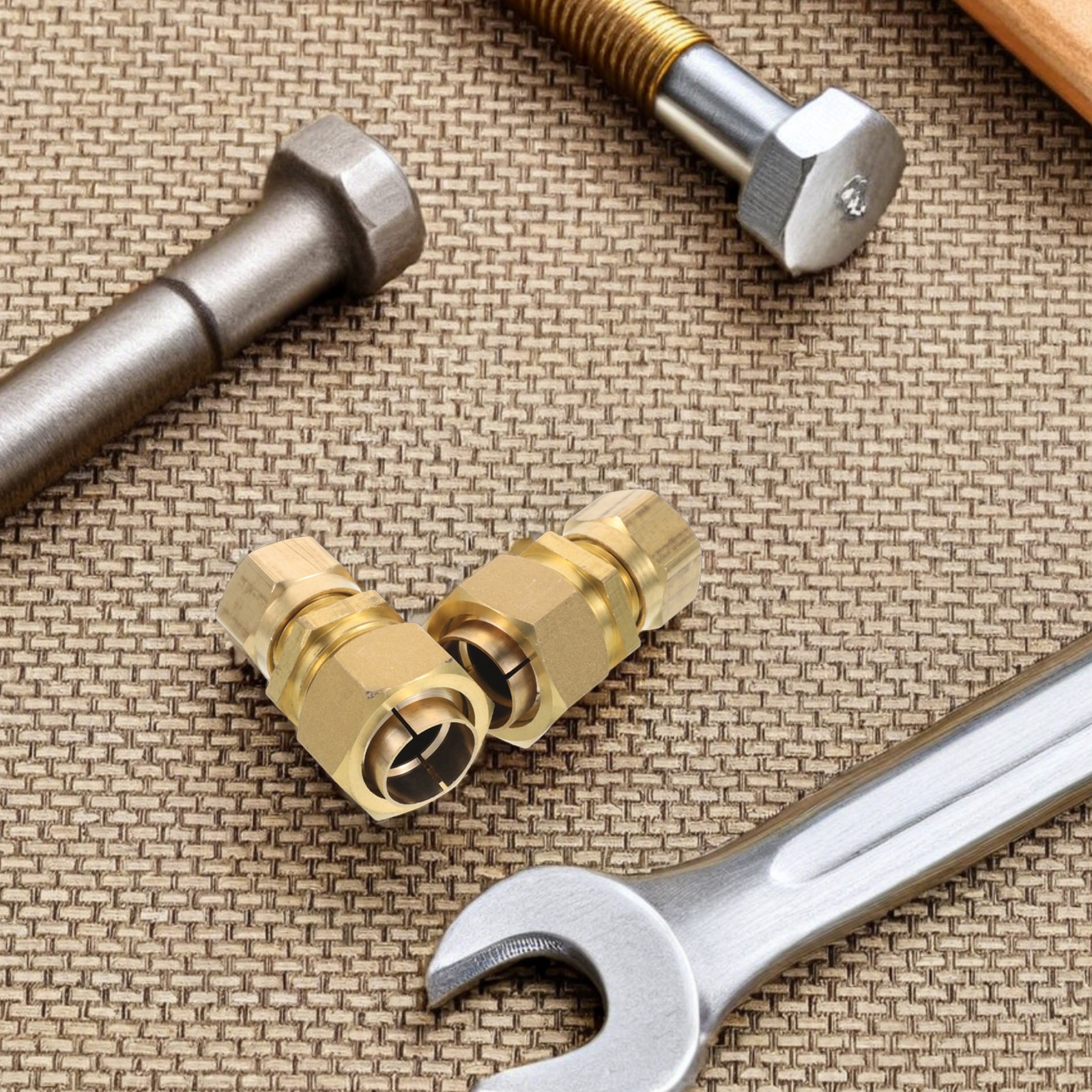 2Pcs Quick Connect Brass Pipe  – Compression Fitting Brass recenzja i cena