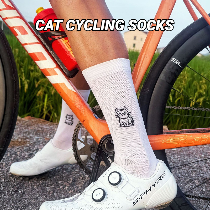 Cat Pattern Cycling Socks Spri – Pipe Bending Spring recenzja i cena