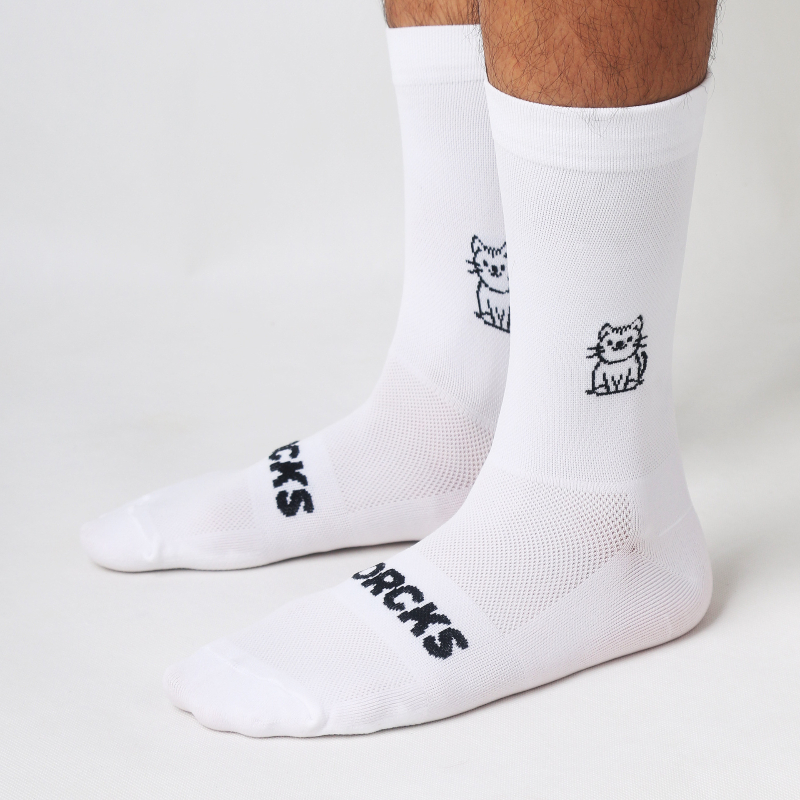 Cat Pattern Cycling Socks Spri – Pipe Bending Spring recenzja i cena