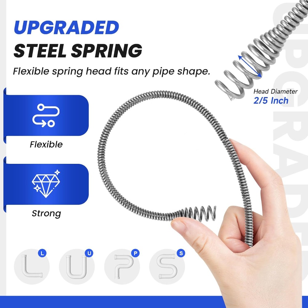 25FT Drain Snake with Drill Ad – Drain Snake Flexible recenzja i cena