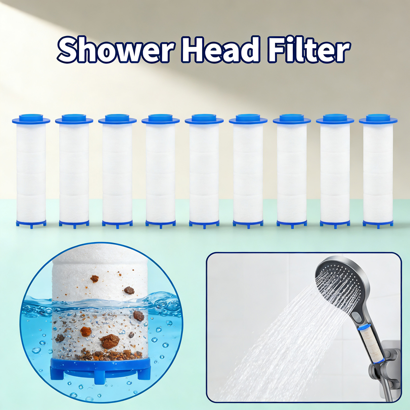 20Pcs Replacement Shower Filte – Shower Valve Cartridge recenzja i cena