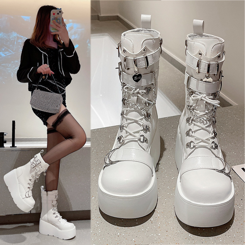 Punk Style Women's Boots Brand – Pipe Bending Spring recenzja i cena