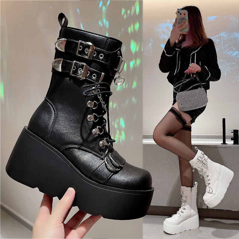 Punk Style Women's Boots Brand – Pipe Bending Spring recenzja i cena