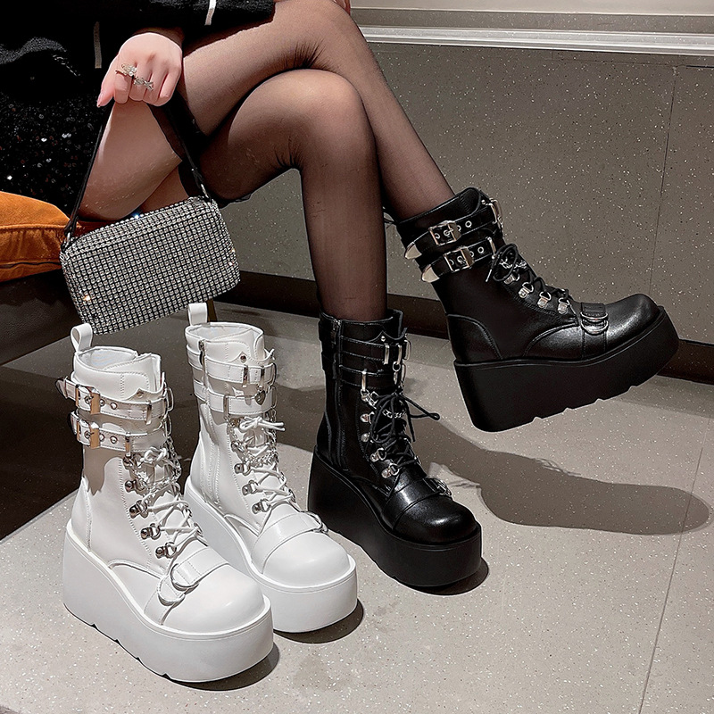 Punk Style Women's Boots Brand – Pipe Bending Spring recenzja i cena